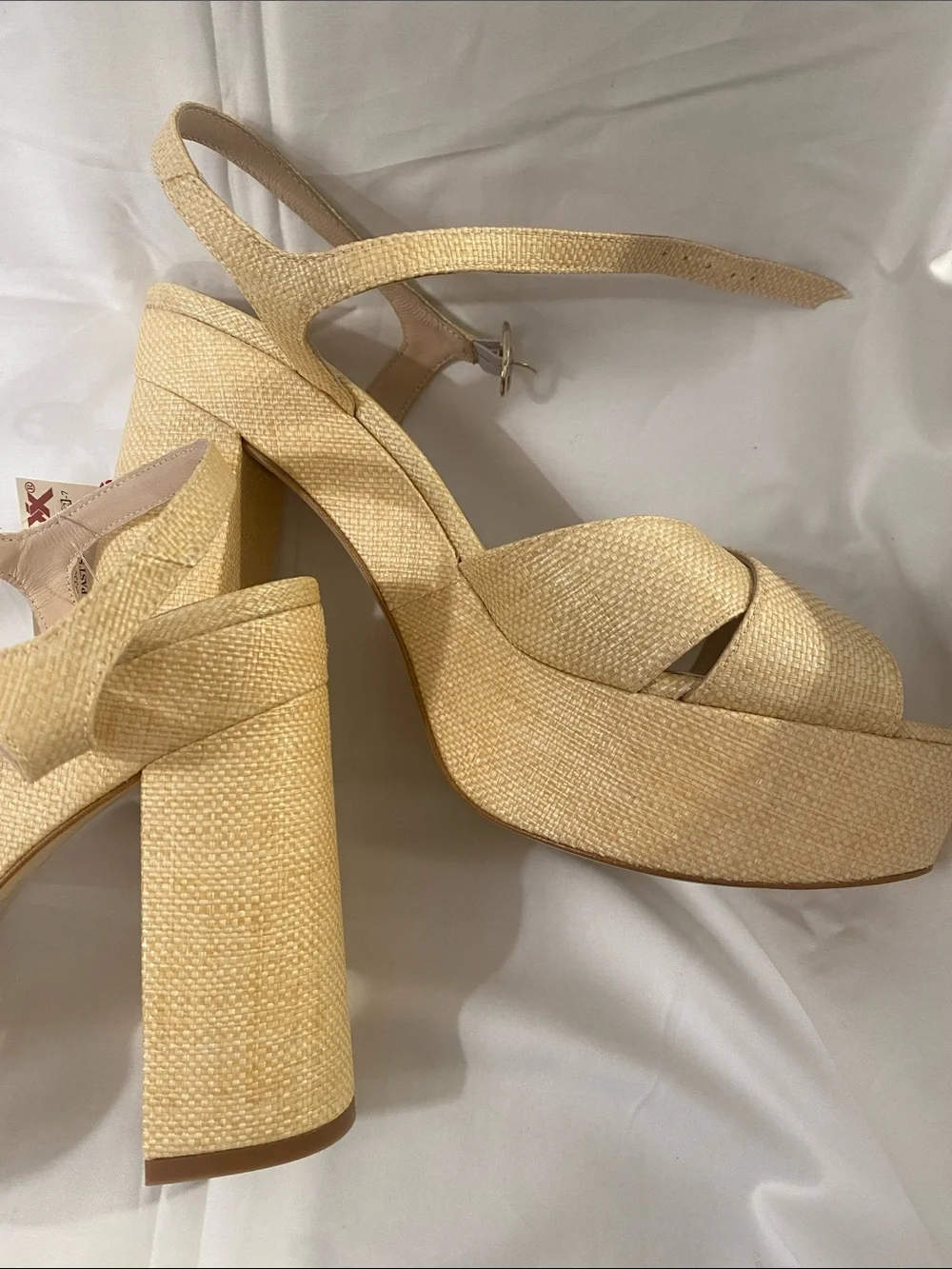 NWT Tuckernuck Pippa raffia platform sandals espadrilles size 10.5